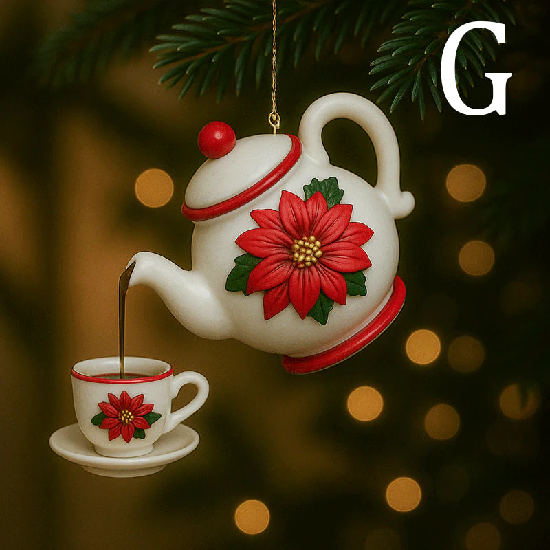 Christmas Teapot Ornament
